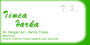 timea harka business card