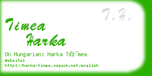 timea harka business card